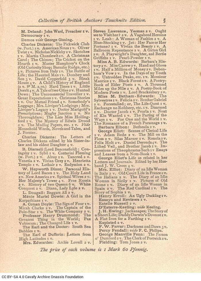 12 x 16.5 cm; [i]-vi p. + 310 p. + 15 appendix p., price of the book “1.60 M” on the spine of the book. P. [i] informatio